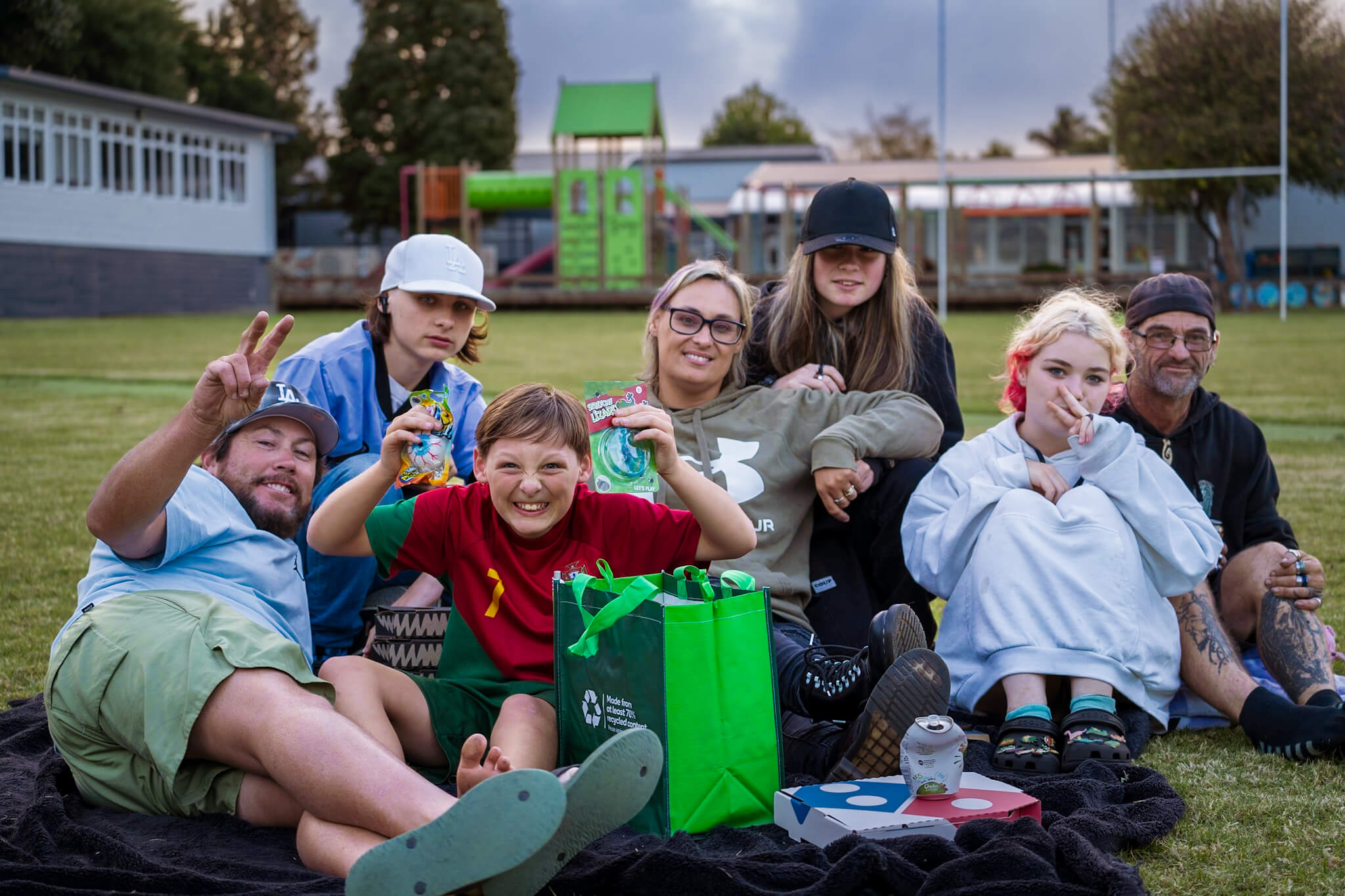 People having a picnic